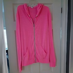Pink Zip-Up Hoodie